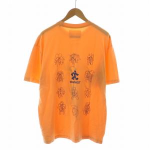 MARMOT キャピタル CAPITAL FLOWER S/S TEE Tシャツ 半袖 プリント L オレンジ 24SS-L1-01
