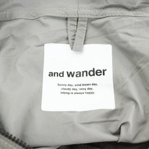 and wander パーテックスウィンドジャケット PERTEX WIND JACKET パーカー ジップアップ ナイロン