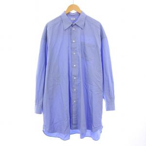 ブロード4XLマスキュリンシャツ カジュアル ブラウス 長袖 レギュラーカラー チュニック丈 無地 4XL