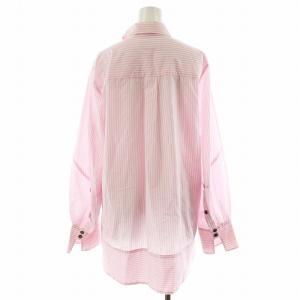 ENFOLD 24SS STRIPE SOLID-SLEEVE SHIRT シャツ ブラウス 長袖 ストライプ 38