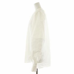 HYKE 23AW T/C BALLOON SLEEVE SHIRT シャツ ブラウス 長袖 2 白 ホワイト 232-15203