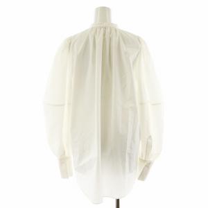 HYKE 23AW T/C BALLOON SLEEVE SHIRT シャツ ブラウス 長袖 2 白 ホワイト 232-15203
