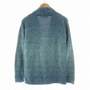 Ron Herman コンチョボタン グラデーション ニット カーディガン 長袖 M ブルー 612080061-1071 /NQ