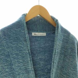 Ron Herman コンチョボタン グラデーション ニット カーディガン 長袖 M ブルー 612080061-1071 /NQ