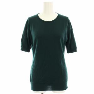 ニット カットソー 半袖 ウール M 緑 グリーン 45550 /HN