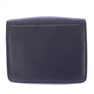 MARC by MARC JACOBS ショルダーバッグ レザー プッシュロック式 ロゴ 紺 ネイビー /BB