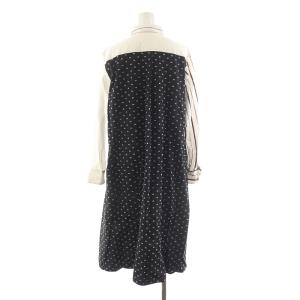 J&M DAVIDSON シャツワンピース パッチワーク ロング 長袖 総柄 4 マルチカラー 08861-20377P /NQ