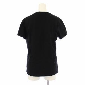 KENZO Tシャツ カットソー 半袖 クルーネック ロゴ 刺繍 ストレッチ M 黒 ブラック /BB