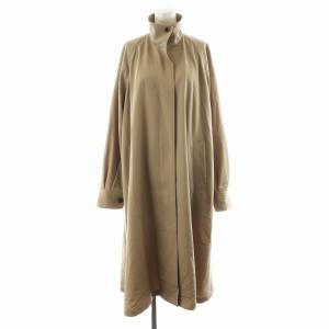 マルゥ MARW オーバーコート ロング丈 ウール アウター 36 茶 ブラウン 9125-604-0015