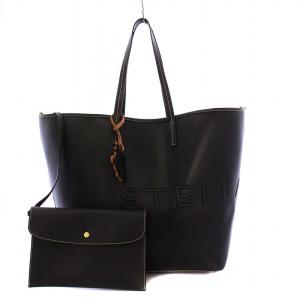 ロゴ モノクローム ラージ トートバッグ ブラック 7B0048 WP0423