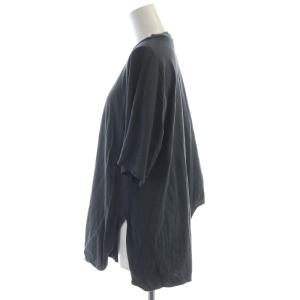 nagonstans 23AW Boatneck Pullover Tシャツ カットソー 変形 アシメ クルーネック 半袖 M