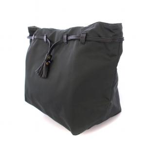 Felisi トートバッグ ナイロン レザー タッセルチャーム グレー