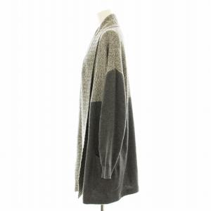 MAX MARA WEEKEND LINE カーディガン コーディガン ミドル丈 トッパー カシミヤ ウール混 S グレー 534606430700