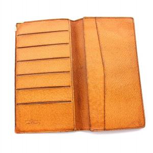 LOUIS VUITTON モノグラム 長財布 二つ折り 小銭入れなし ブラウン /YM D OH