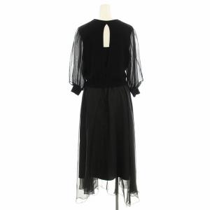 Diagram GRACE CONTINENTAL セットアップ 03211-39184 ニット カットソー シースルー ロング スカート 36 黒 ブラック