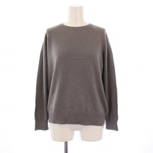 ニット セーター 長袖 クルーネック カシミヤ混 38 グレー 03-8301707 /BM