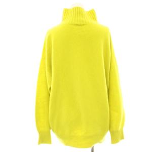 Spick&Span 20AW カシミヤウールハイネックプルオーバー ニット セーター 長袖 F 黄緑 イエローグリーン 20080200405030