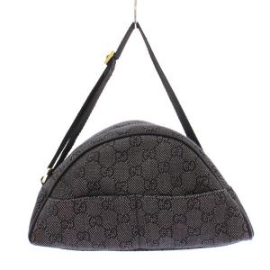 GUCCI GGキャンバス ハンドバッグ インターロッキング ブラック