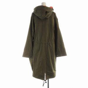 DKNY モッズコート フード ロング 4 カーキ CMN2CS0151 /EE