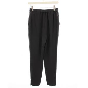 ENFOLD 22SS TROUSERS ソフトダブルサテン ゴムジョッパーズ パンツ 40 グレー 300FS631-2430