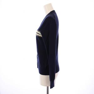 COMME des GARCONS COMME des GARCONS AD2006 ニット セーター 長袖 Vネック ウール SS 紺 RS-N008 /BM