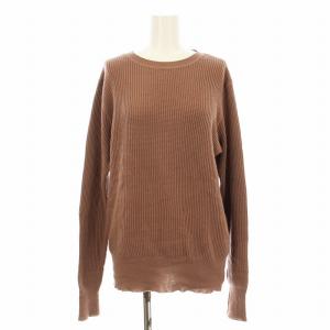 cashmere thermal ニット セーター サーマル カシミヤ F ピンクブラウン