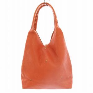HENRY BEGUELIN カノッティーナ CANOTTINA ハンドバッグ トートバッグ レザー 刺繍 オレンジ /YT