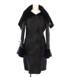 ムートンコート 40 ブラック