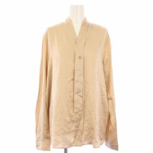 ブラウス シルク ボウタイ 長袖 IJ44 ベージュ 11-11-60599 /TK