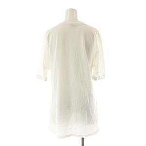 FENDI roma Tシャツ 半袖 ハートモチーフ ロゴ スパンコール フォックスファー S ホワイト FS7037A279