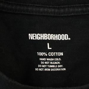 NEIGHBORHOOD ロンT 長袖 Tシャツ カットソー ロゴ L 黒 ブラック /G