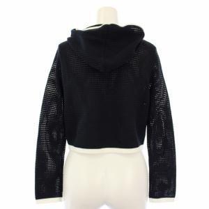 TOCCA 23SS SCOOP フーディボレロ カーディガン パーカー ニット 長袖 XS 紺 白 KRTOSM0220