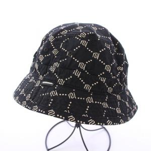 MONOGRAM C-HAT モノグラムCハット バケットハット バケハ 帽子 ロゴ 総柄 M 黒 ブラック