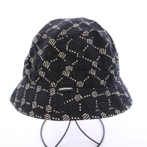 NEIGHBORHOOD MONOGRAM C-HAT モノグラムCハット バケットハット バケハ 帽子 ロゴ 総柄 M 黒 ブラック