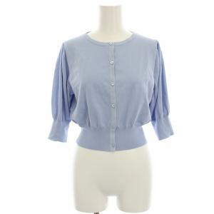 24SS 接触冷感UV90%以上カット洗えるBALOONカーディガン ボレロ パフスリーブ ショート丈