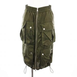 O-GINESTRA-NY SKIRT スカート ひざ丈 フロントジップ 26 カーキ /YM