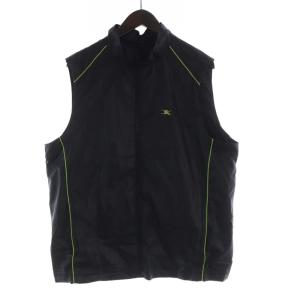 ゴルフウェア ベスト ジップアップ ロゴ 刺繍 LL 黒 ブラック BFP34-818-09 /RO