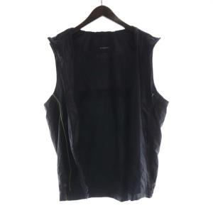 BURBERRY GOLF ゴルフウェア ベスト ジップアップ ロゴ 刺繍 LL 黒 ブラック BFP34-818-09 /RO