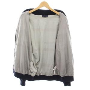 CALLAWAY ニットブルゾン ジャケット ショールカラー 総柄 北極柄 LL 紺 白 赤 241-6260507 /YM