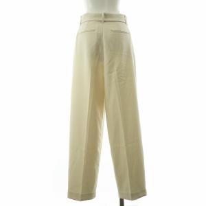 UNTITLED ベルト付き 2タックパンツ スラックス 2 ホワイト 153-62310  /NQ