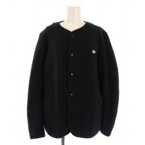 フリースカーディガン ジャケット ロゴ 刺繍 38 黒 JD-8939 /BM
