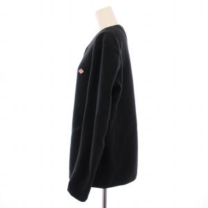 DANTON フリースカーディガン ジャケット ロゴ 刺繍 38 黒 JD-8939 /BM