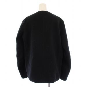 DANTON フリースカーディガン ジャケット ロゴ 刺繍 38 黒 JD-8939 /BM