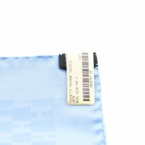 HERMES カレ40 グランH スカーフ シルク 絹 水色 ライトブルー /AN16 OH