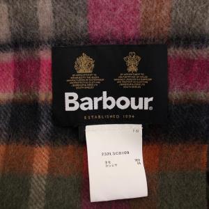 Barbour プレイドチェック マフラー ストール ウール カシミヤ マルチカラー 232LSC0109 /BM