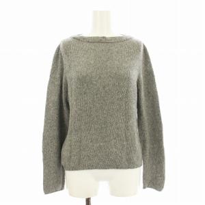 ニット セーター 長袖 ボトルネック カシミヤ 40 グレー /KU