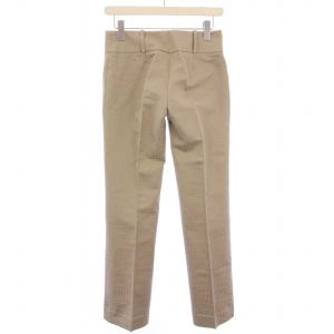 FENDI スラックスパンツ ストレート ジップフライ ロゴ ズッカ柄 38 ベージュ /BB