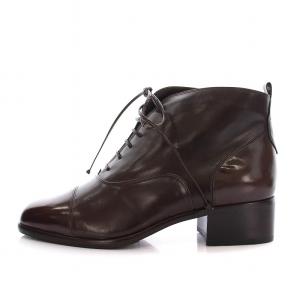 BALLY ショートブーツ レースアップ キャップトゥ 36.5 ブラウン /YM