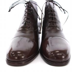 BALLY ショートブーツ レースアップ キャップトゥ 36.5 ブラウン /YM