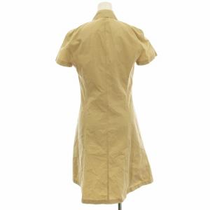 CELINE シャツワンピース 半袖 ひざ丈 ワンピース 36 ベージュ /G
